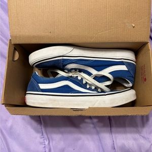 blue vans 5women 3Y mint condition
